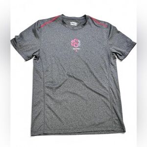 Saucony Charcoal and Red Men's Tee Running Activewear Workout
